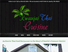 Tablet Screenshot of kwanjaithaicuisine.com